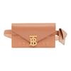 Exclusive Logo Quilted Flap Lambskin Shoulder Crossbody Waist Bag Women Bags Beige 8027477