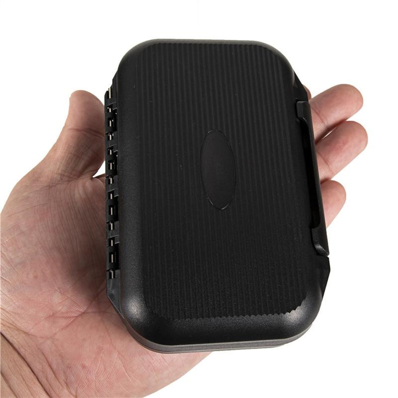 Portable Waterproof Fly Fishing Lure Bait Trout Flies Storage Box Double Sided Fish Lure Container