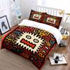 Quirky monsters with colorful background Print Bedding Set 1 Duvet Cover 2 Pillowcases for Adult and Children Luxury Gift