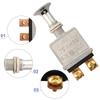 75A Push Pull Switch Heavy Duty Push Pull Switch For Electrical Control Mounting Rod Length 5 8 Inch Zinc Alloy Body