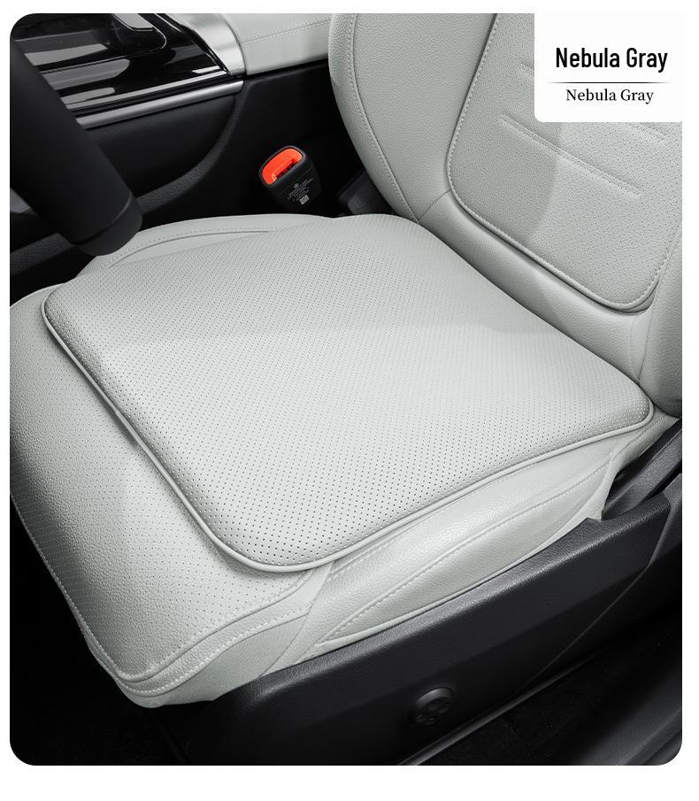 Breathable Nappa Leather Car Seat Cushion - Non-slip, Universal Fit for All Seasons