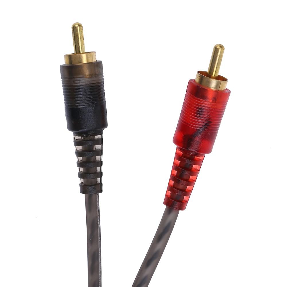 1 Female To 2 Male RCA Y Adapter Splitter Connector Car Audio RCA Splitter Adapter Cable for Car Audio System Subwoofer Player