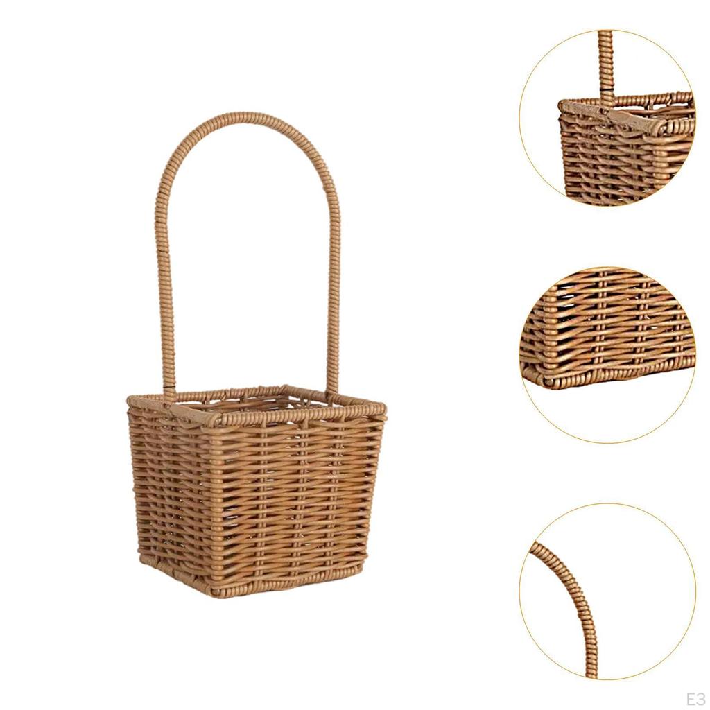 Blumendisplay-Korb mit Henkel für Geschenk- und Pflanzgefäßnutzung