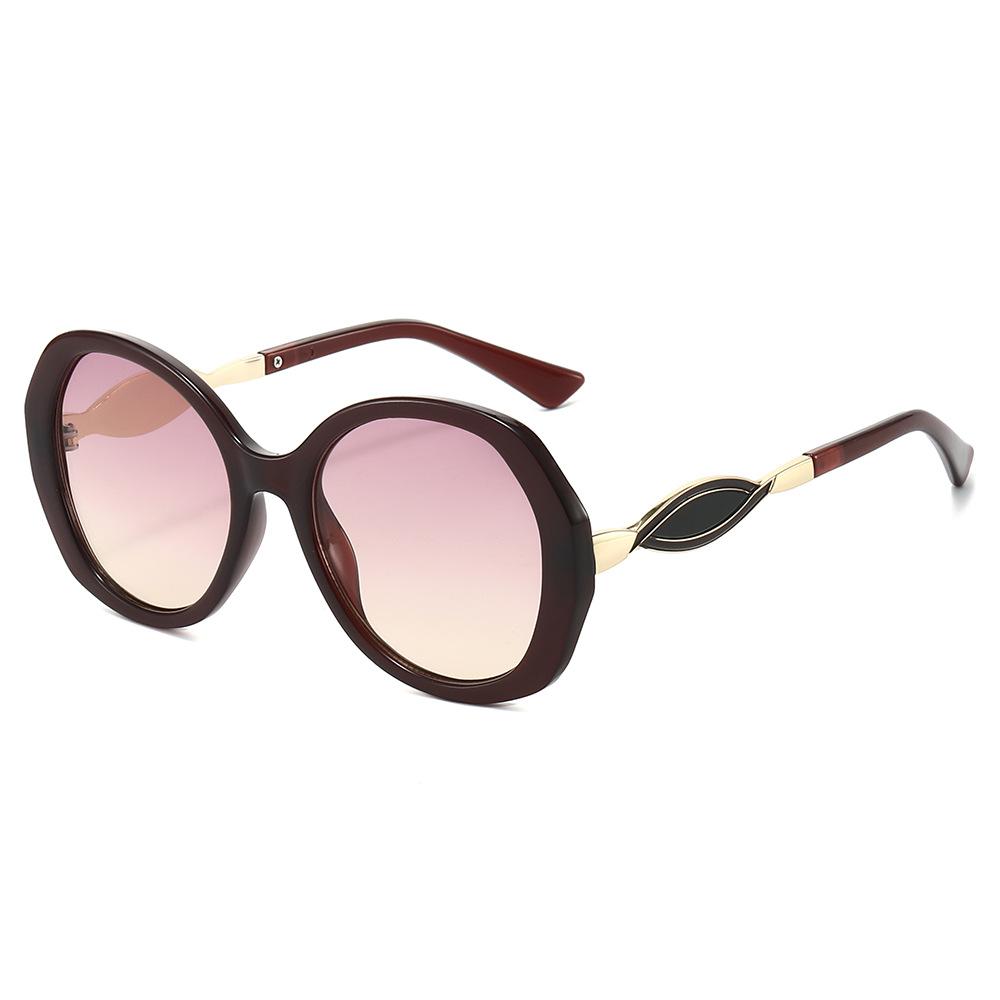 New Retro Gradient Oval Sunglasses Y2K Personality Contrast Color Irregular Frame Trendy Men Women Casual UV400