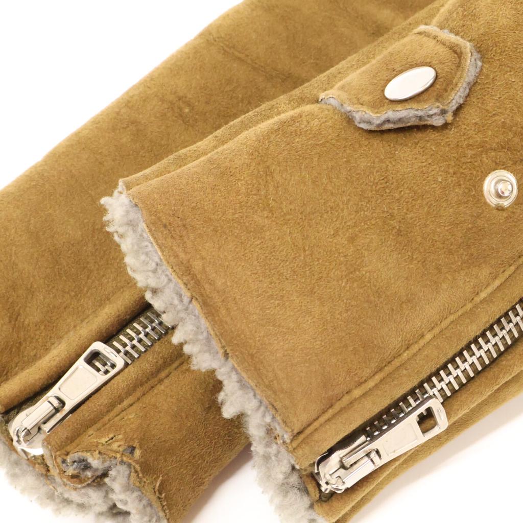 ACNE STUDIOS 12AW velocite Mouton Rider's Jacket Jacket 34 BrownUsed