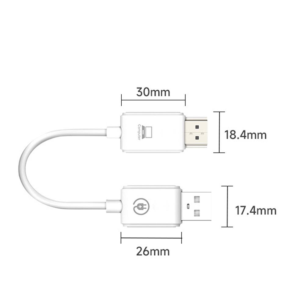 30M HDMI-Compatible Wireless Extender 1080P Low Latency Transmitter Receiver, Screen Mirror Adapter for PC Laptop Smartphone TV Display Streaming