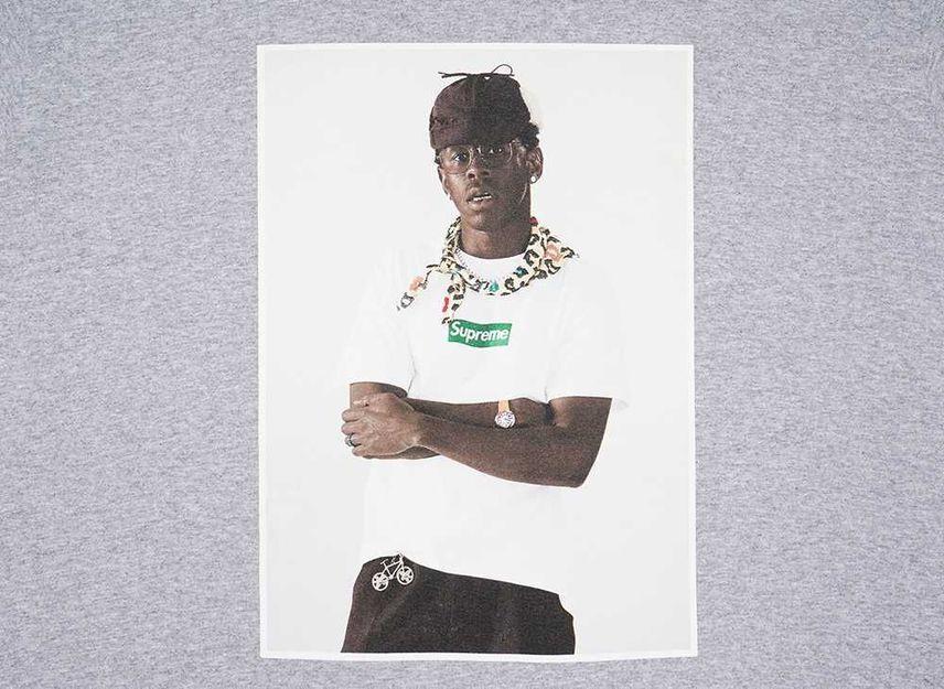 Supreme Tyler, The Creator Tee Heather Grey