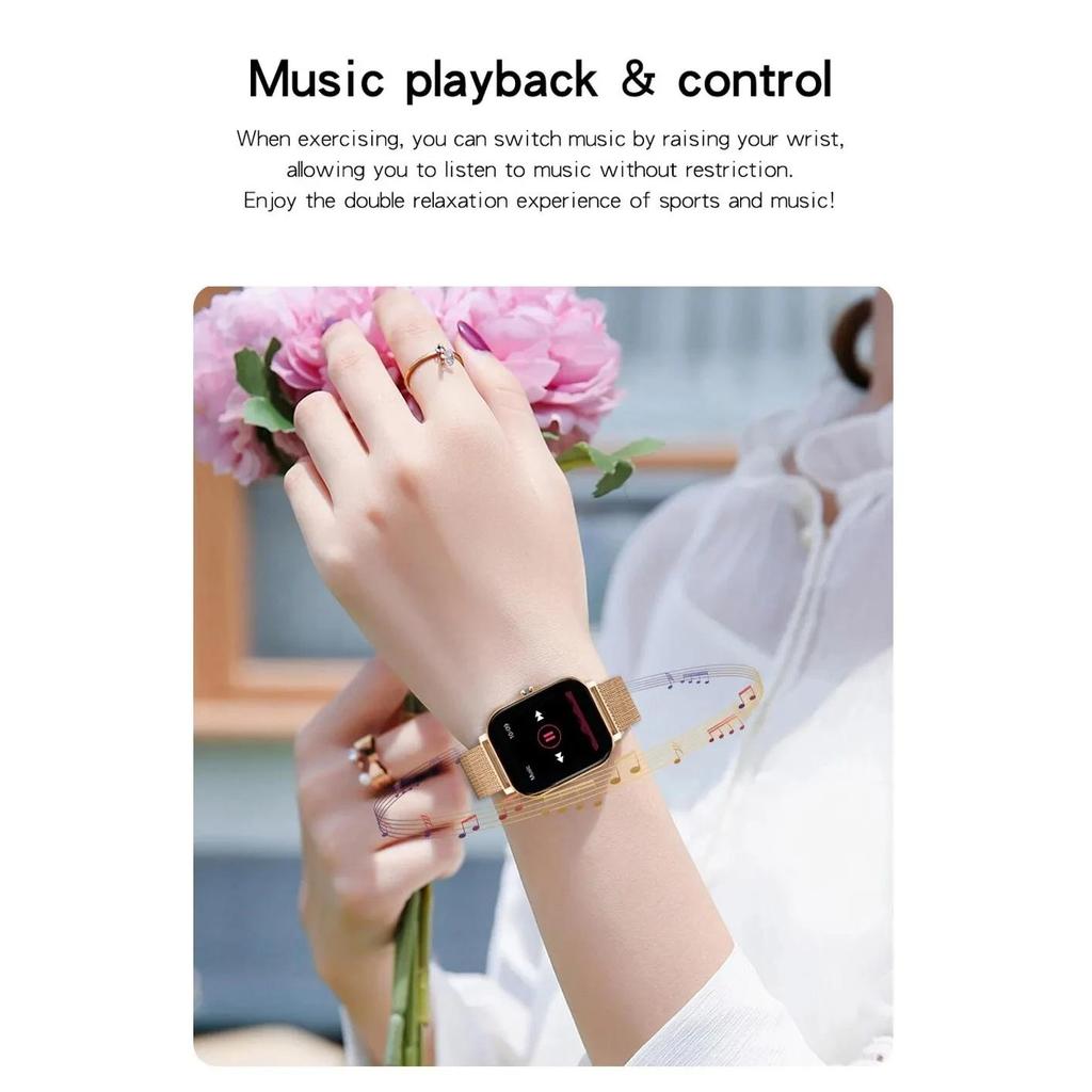 2024 New Smart Watch For Men Women Full Touch Screen Sport Fitness Watches BT Call Digital Smartwatch Wristwatch