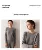 Women's Cashmere Crew Neck Sweater - Soft Knitted Pullover for Autumn/Winter