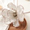Artificial Christmas Flower Cloth Glitter Flowers Christmas Tree Pendant For Home Wedding Xmas Navidad New Year 2026 Ornaments