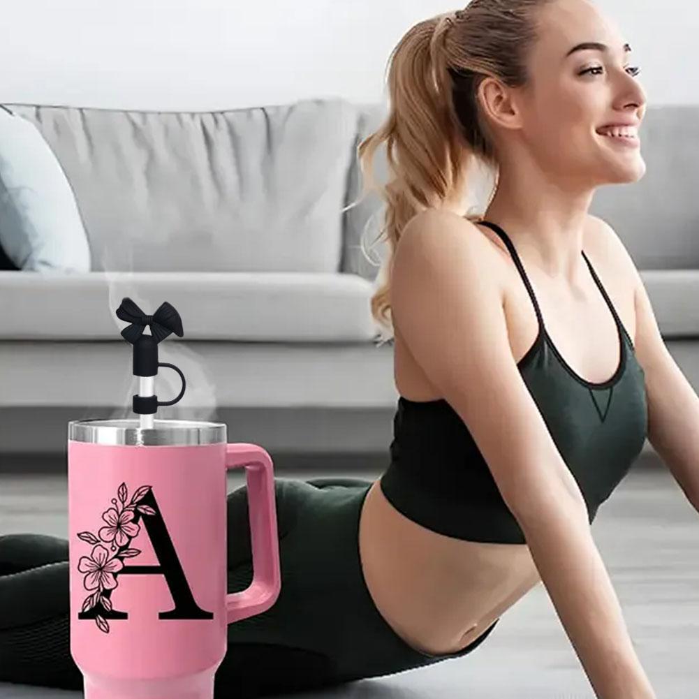 Silicone Straw Cap With Bowknot Design Leak-Proof Straw Cover For Tumblers Cups Reusable Straw Accessory For Daily Travel Use