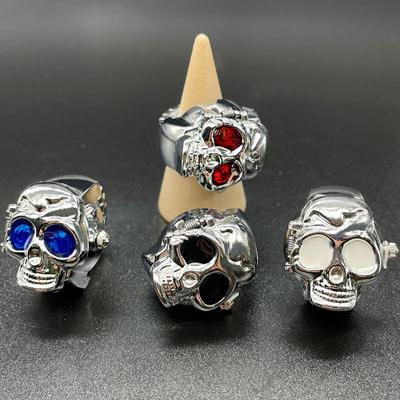 Skull Ring Watch Male and Female Ghost Head Student Flip Animation Ring