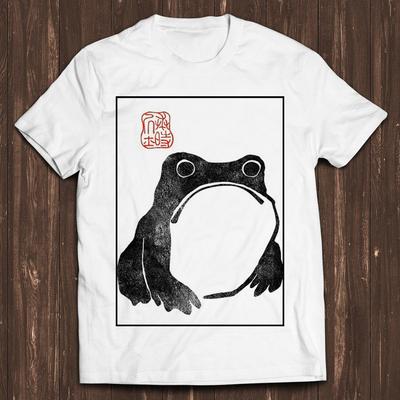 Unimpressed Frog Matsumoto Hoji Meika Gafu Japanese Toad Demons Meme Gift Funny Unisex Gamer Cult Movie Music Mens Kids T Shirt C491
