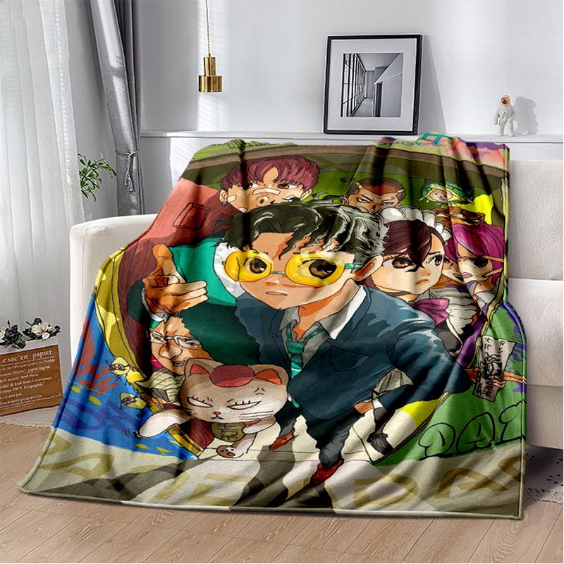 3D DAN DA DAN Anime Cartoon Blanket,Soft Throw Blanket for Home Bedroom Bed Sofa Picnic Travel Office Cover Kids Gift