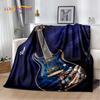 Classical Guitar Electric Guitar Soft Plush Blanket,Flannel Blanket Throw Blanket for Living Room Bedroom Bed Sofa Picnic Cover