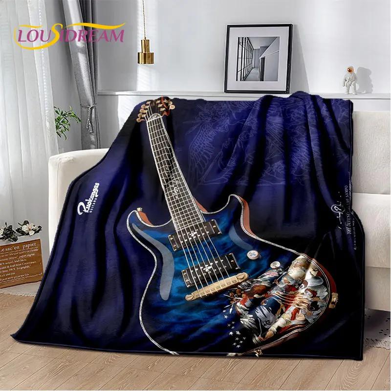 Classical Guitar Electric Guitar Soft Plush Blanket,Flannel Blanket Throw Blanket for Living Room Bedroom Bed Sofa Picnic Cover