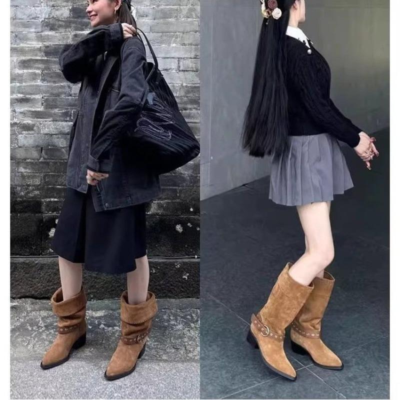 Women's New Vintage Mid-Leg Boots for Summer 2025