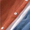Jachetă pentru bărbați, primăvară, toamnă, cu dungi din catifea, cămăși de culoare dublă, buzunar, rever, haină moale și confortabilă