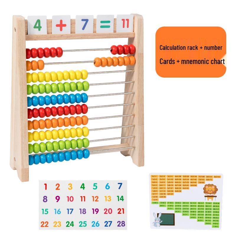

Монтессори Деревянные Счёты: Пятирядный математический обучающий инструмент для детей