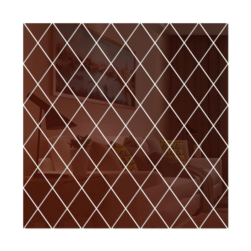 Acrylic Diamond Splicing Mirror Wall Stickers - Removable Decorative Background Wall