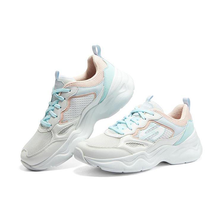 Skechers DLites Airy 3.0 Fabric Leather Comfortable Versatile Low-Top Dad Shoes Women sneakers Multicolor 896073-MULT