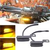 2Pcs Motorcycle LED E Mark Turn Signal Light Amber Flowing Indicator Lamp 12V Universal for Harley Sportster