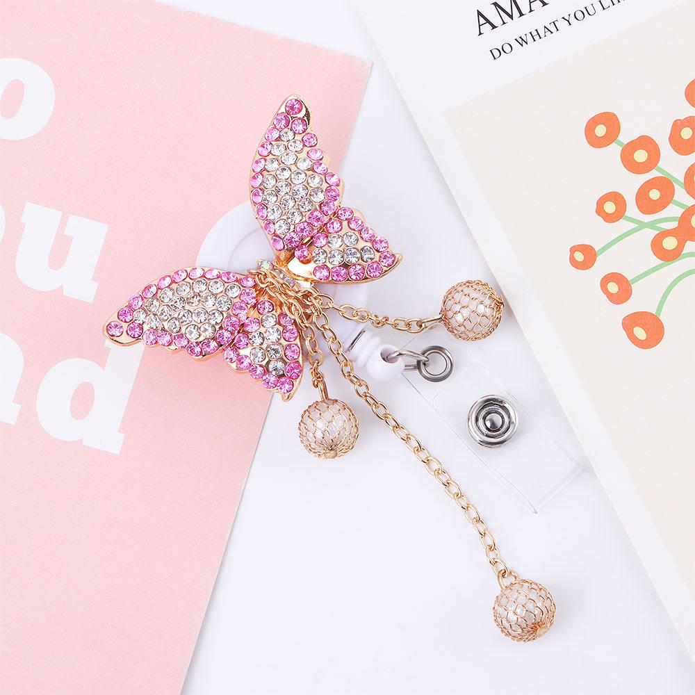 Work Card Clips Retractable Badge Reel ID Card Clips Nurse Badge Clip Hospital Badge Holder