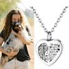Custom Stainless Steel Urn Charm Necklace For Pet Remembrance Holds Ashes Hair Personal Engraving
