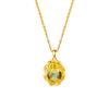 S925 sterling silver stud earrings necklace ring set with natural crystal stone brushed craftsmanship light luxury section high-rise jewelry set
