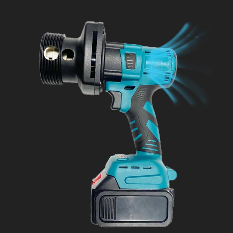 High Power Brushless Oil Pump Portable Liquid Extraction Bucket Pump Large Capacity Lithium-ion Diesel Pumping Unit Blue