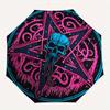 Psychedelic Skull Pentagram Wall HangingUmbrella, Portable 3-Fold Umbrella for Men & Women,Christmas Gift ES198