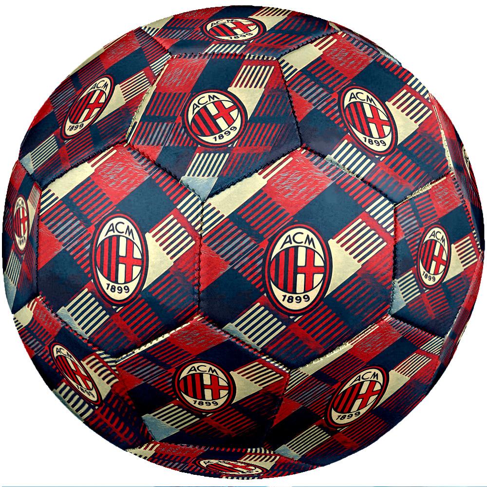 Pallone da Calcio da Partita Misura 5 Tema AC Milan Pallone da Calcio Professionale da Esterno Morbido al Tocco Pallone da Allenamento