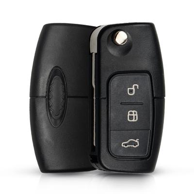 433MHz/315mhz ID63 Chip Flip Remote Control Car Key For Ford Focus 3 2 Mondeo Fiesta Key Fob Case 3 Button 80 Bit