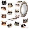 500Pcs/Roll Kuso Funny Sunglasses Cats Kids Rewards Stickers - DIY Scrapbooks Album Decor Sealing Label Decals