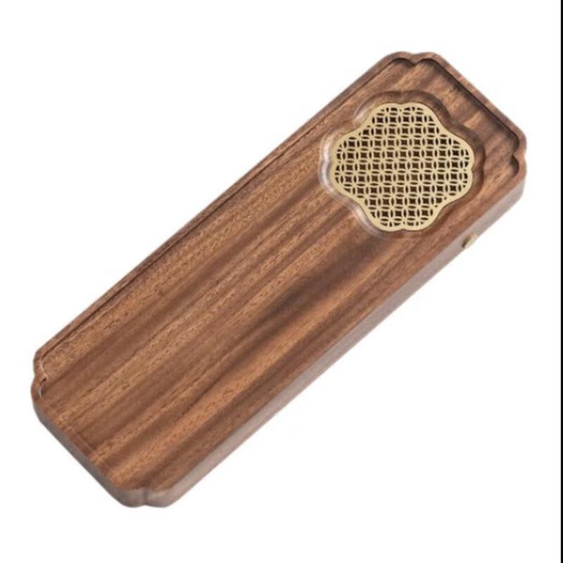 HA Walnut Wood Dry Bubble Tea Tray