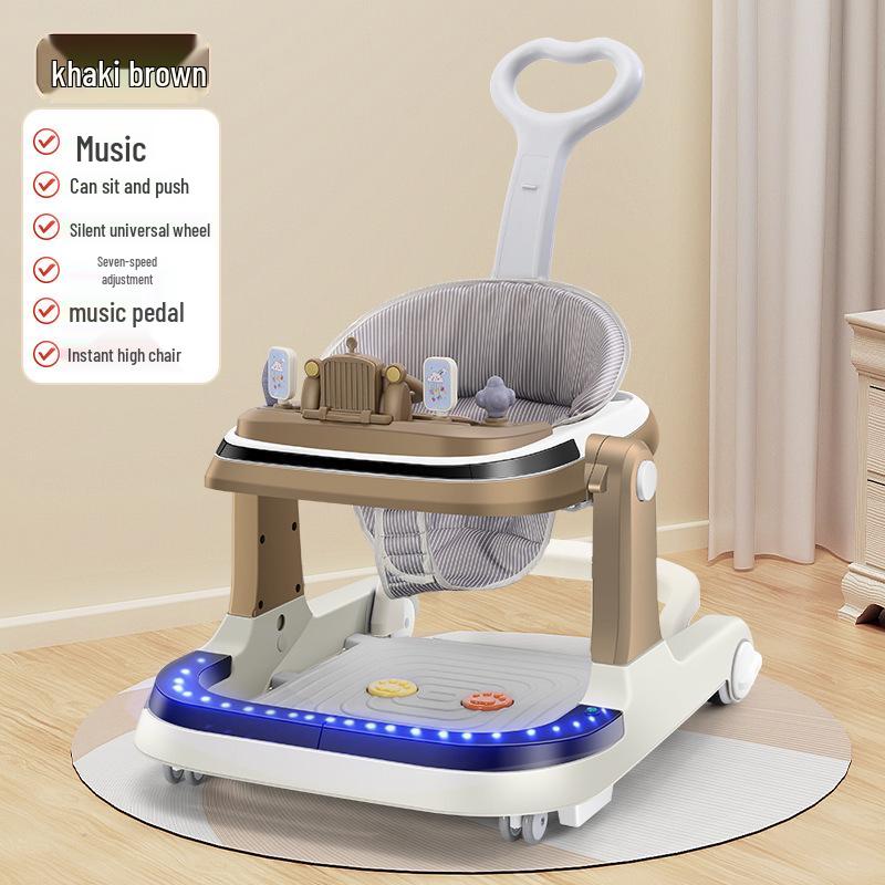 Rechargeable Remote-Controlled Baby Walker Car with Anti-Rollover Safety