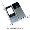 For Nokia 6300 C3 C3-00 C5 C5-00 6303 Battery Back Cover Front Keyboard Housing Case