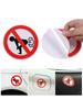 12cm x 12cm Kein Furzen Auto Aufkleber Lustige PET Aufkleber für Auto Styling