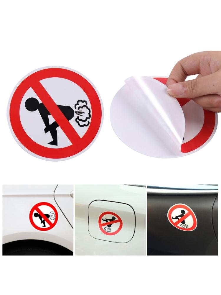 12cm x 12cm Kein Furzen Auto Aufkleber Lustige PET Aufkleber für Auto Styling
