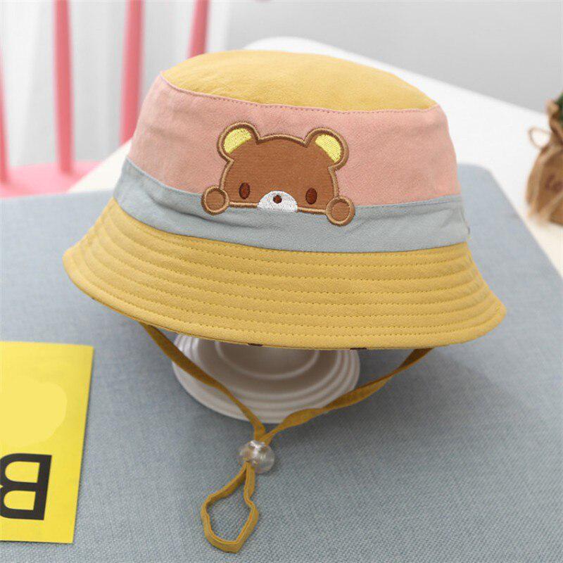 

Летние мальчики Мальчики Девочки Детские Вышивка Мультфильм Печать ведро шляпы обратимые Sun головные уборы