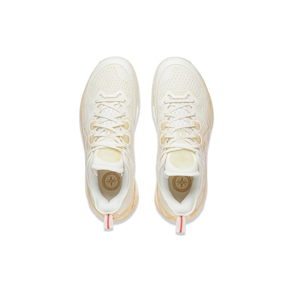 LiNing Blade 3 V2 Jade Gold Basketball Shoes Unisex Sneakers White Yellow ABAT073-6