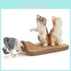 Cute Realistic Cat Sculpture Handcrafted Miniature Office Tabletop Home Decoration