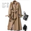 Trench Coat Women's Medium and Long New Popular Knee Coat Coat