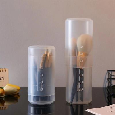 Storing Space Saving Practical with Lid Display Storage Cup Makeup Brush Organizer Makeup Brush Bucket