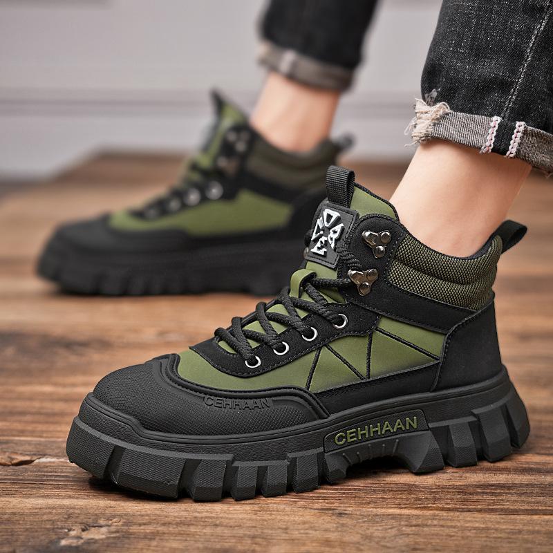 

Ботинки Мартина мужские осенне-зимний тренд британский стиль ревень рабочие ботинки внутренняя высота увеличение досуг спорт локомотив рыцарь прилив ботинки 39