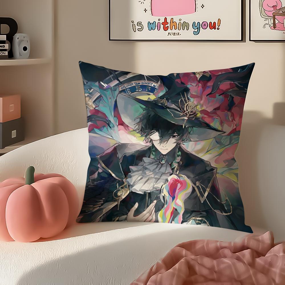 Fantasy Chinese Novel LLord of Mysteries Cushion Cover Pillowcase Short Plush Invisible zipper Room Sofa Cushion Cover