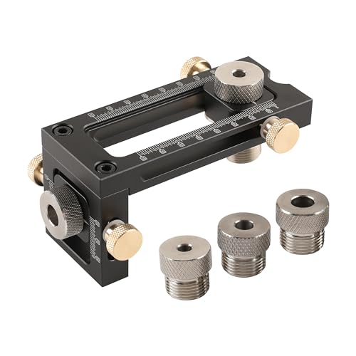 HFS(R) Drill Guide for Hole Drilling and Dowel Hole Making, 2-in-1 for Woodworking