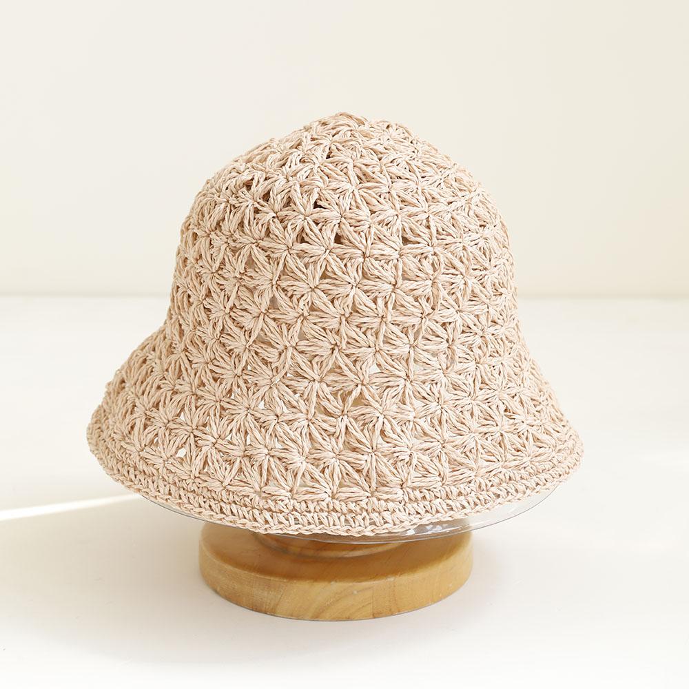 2026 NEW Handmade High Quality Minimalist Hollow-out Sun Hat Floppy Summer Hats For Women Beach Panama Straw Dome Bucket Hat