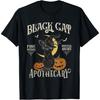 Figured Funny Scary Halloween Black Cat Kitten Shirt Retro Halloween Costume Salem Apothecary T-Shirt