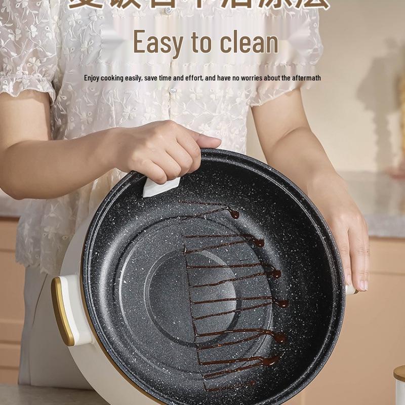 Wielofunkcyjny parowar elektryczny: Stal nierdzewna, Trójwarstwowy, Minutnik, do gotowania na parze, gotowania i duszenia